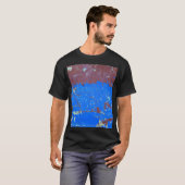Farbiger Stahlrost: abstrakte Textur T-Shirt (Vorne ganz)