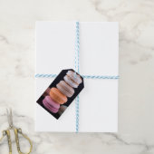 Farbiger Stapel französischer Macarons Geschenkanhänger (Mit Garn)