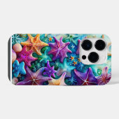 Farbiger Starfish iPhone Hülle (Rückseite (Horizontal))