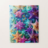 Farbiger Starfish Puzzle (Vertikal)