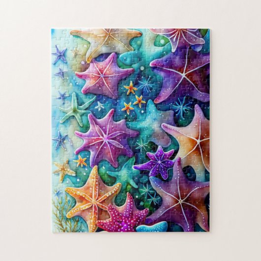 Farbiger Starfish Puzzle (Vertikal)