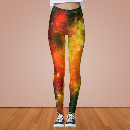 Farbiger Starnebel Leggings