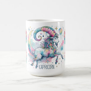 Farbiger Steinbock-Zodiac-Ziege Astrologie-Sternze Kaffeetasse