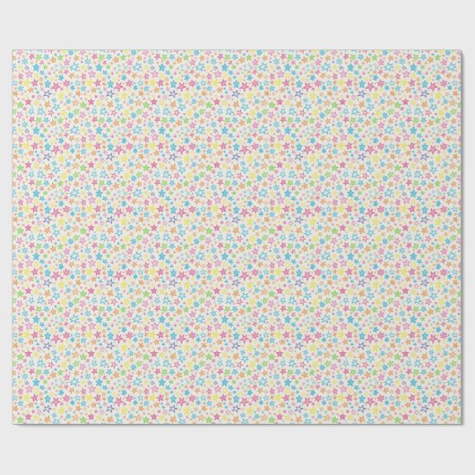 farbiger Stern Geschenkpapier (Flach)
