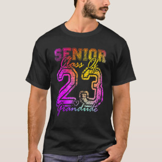Farbiger Stolzer Großvater Süßes Herz Absolvent Se T-Shirt