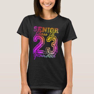 Farbiger Stolzer Opa Süßes Herz Absolvent Senior  T-Shirt