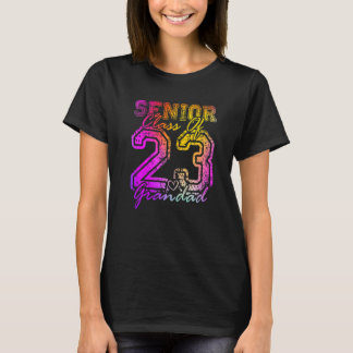 Farbiger Stolzer Opa Süßes Herz Absolvent Senior  T-Shirt