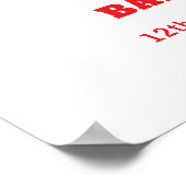Farbiger Strike Up Bowling Baby Shower Willkommen Poster (Ecke)