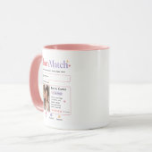 Farbiger Suchstil-Mutter-Foto-Tribut Tasse (Vorderseite Links)