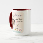 Farbiger Suchstil-Mutter-Foto-Tribut Tasse (Vorderseite Links)