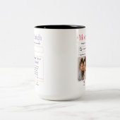 Farbiger Suchstil-Mutter-Foto-Tribut Zweifarbige Tasse (Mittel)