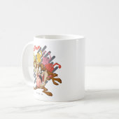 Farbiger "Tantrum" TAZ™ Kaffeetasse (Vorderseite Links)