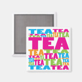 Farbiger Tee Magnet (Vorderseite/Rückseite)