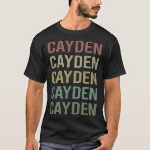 Farbiger Text Art - Cayden Name T-Shirt