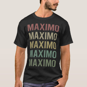 Farbiger Text Art - Maximaler Name T-Shirt