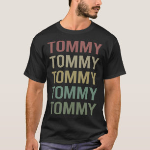 Farbiger Text Art - Name Tommy T-Shirt