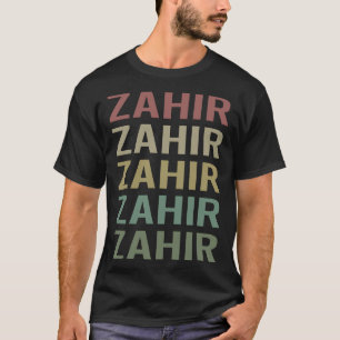 Farbiger Text Art - Zahir Name T-Shirt