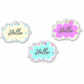 Farbiger Text Aufkleber (Vorderseite)