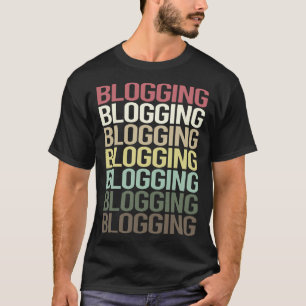Farbiger Text Bloggen Blog Blogger T-Shirt