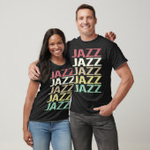 Farbiger Text Jazz T-Shirt (Unisex)