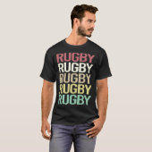 Farbiger Text Rugby T-Shirt (Vorne ganz)