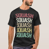 Farbiger Text Squash T-Shirt (Vorderseite)