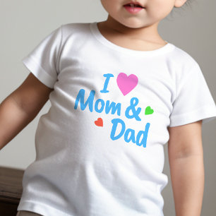 Farbiger Text über Baby T-Shrit DP7Art T-shirt