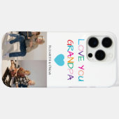 Farbiger Text und benutzerdefiniertes Foto "Liebe  Case-Mate iPhone Hülle (Rückseite (Horizontal))