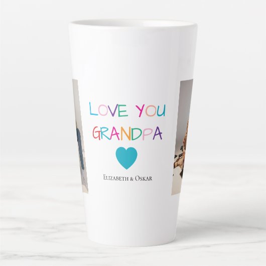 Farbiger Text und benutzerdefiniertes Foto "Liebe Milchtasse (Vorderseite)