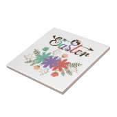 Farbiger Text und Blume Fliese (Seite)