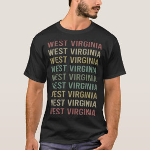 Farbiger Text Virginia T-Shirt