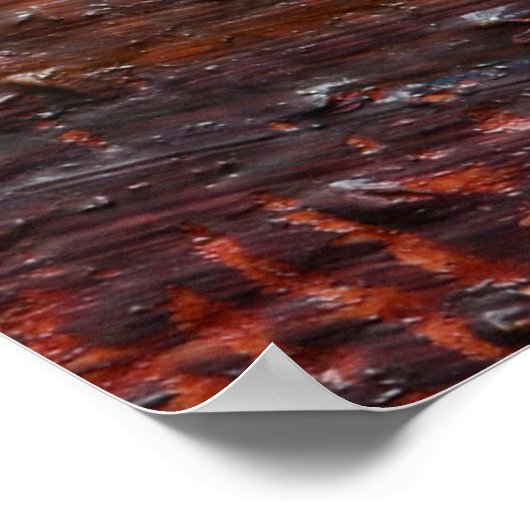 Farbiger texturierter Hintergrund aus Ölfarben. Te Poster (Ecke)