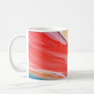 Farbiger texturierter Hintergrund, Fragment aus ei Kaffeetasse