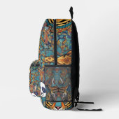Farbiger Tier-Mandala-Rucksack – Boho-Tier  Bedruckter Rucksack (Rechts)