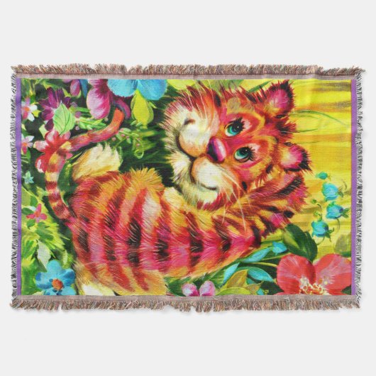 farbiger Tiger Decke (Vorderseite)