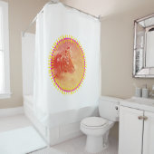 Farbiger Tiger Duschvorhang (Beispiel)