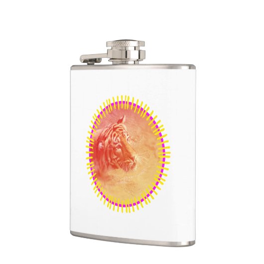 Farbiger Tiger Flachmann (Links)