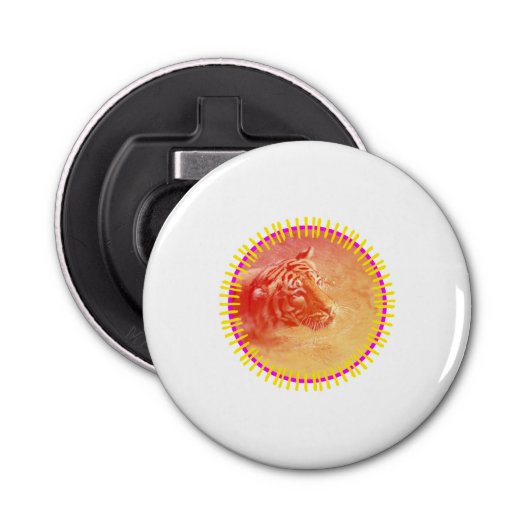 Farbiger Tiger Flaschenöffner (Vorderseite)