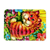 farbiger Tiger Magnet (Horizontal)