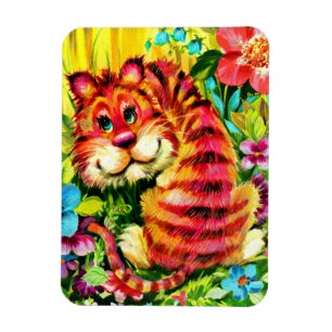 farbiger Tiger Magnet