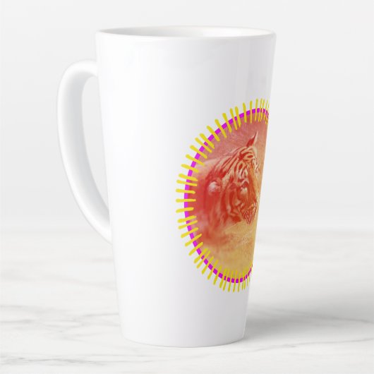 Farbiger Tiger Milchtasse (Linke Ecke)