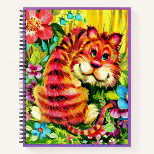 farbiger Tiger Notizblock