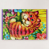 farbiger Tiger Puzzle (Horizontal)