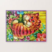 farbiger Tiger Puzzle (Horizontal)
