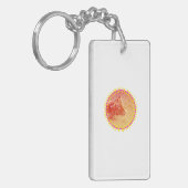 Farbiger Tiger Schlüsselanhänger (Vorderseite links)