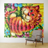 farbiger Tiger Wandteppich (Beispiel (Horizontal))