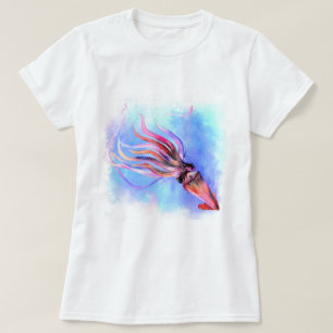 Farbiger Tintenfisch T - Shirt