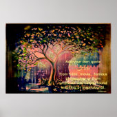 *~* Farbiger Tree AP81 Artistic Ethereal DIY Zitat Poster (Vorne)