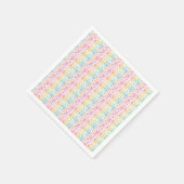 Farbiger Tropfen Wasserfarbe Nahtloses Muster Serviette (Ecke)