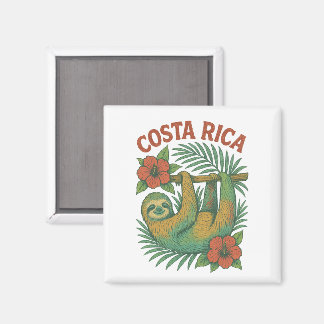 Farbiger tropischer Faultier aus Costa Rica Magnet